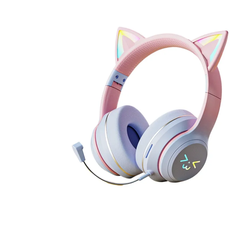 Cat Ear Bluetooth Headset Led - Cat Ear draadloze Bluetooth-hoofdtelefoon LED-gloeiende gaming-headset