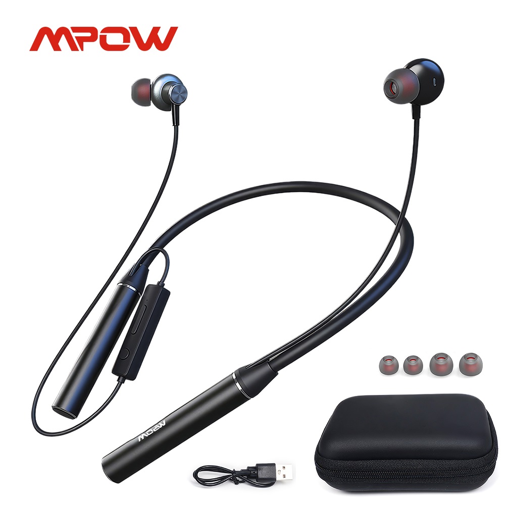 Type C Wired Earphones With Mic - Mpow S530 Bluetooth 5.3 nekbandhoofdtelefoon 150H