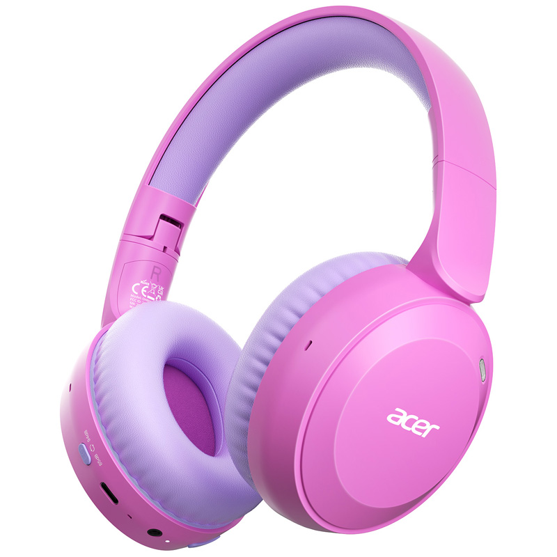 Anc Wireless Over Ear Headphones - Acer OHR668 Bluetooth 6.0-hoofdtelefoon voor kinderen,