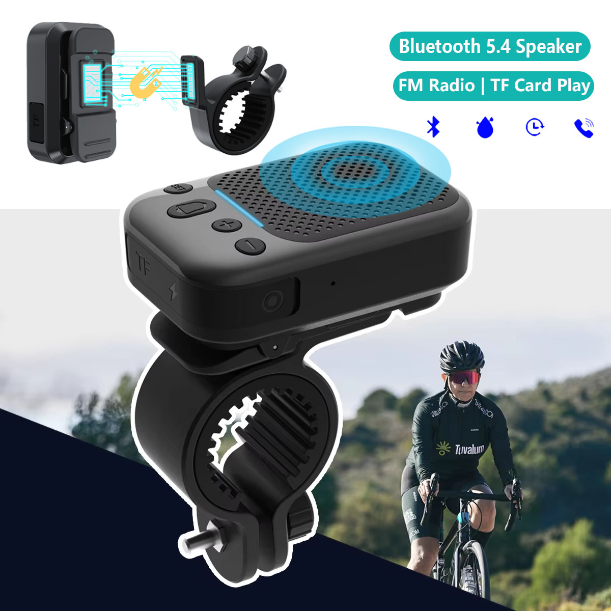 Portable Bluetooth Speaker Waterproof Ipx7 - Mini Fiets Draadloze Luidspreker Bluetooth 5.4