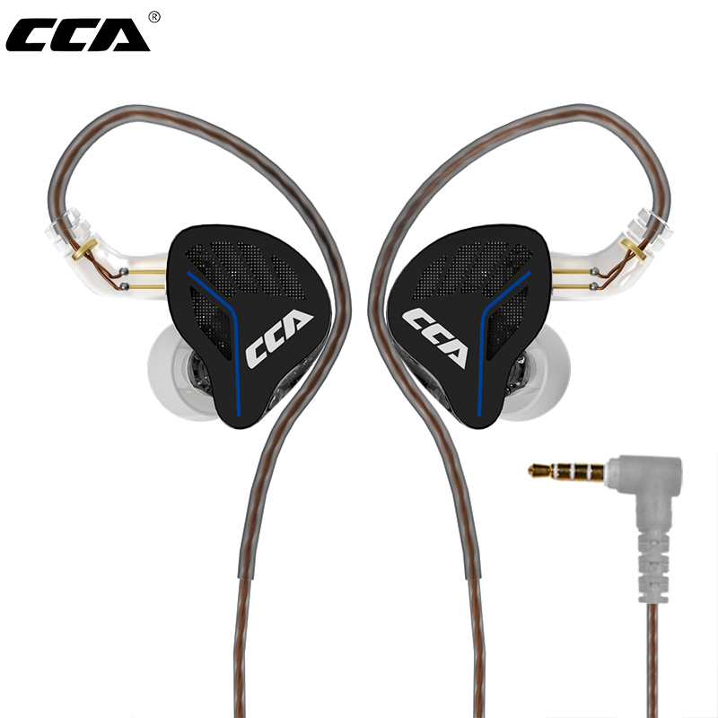 Type C Wired Earphones With Mic - CCA AKX Dynamische Drive Hoofdtelefoon HIFI