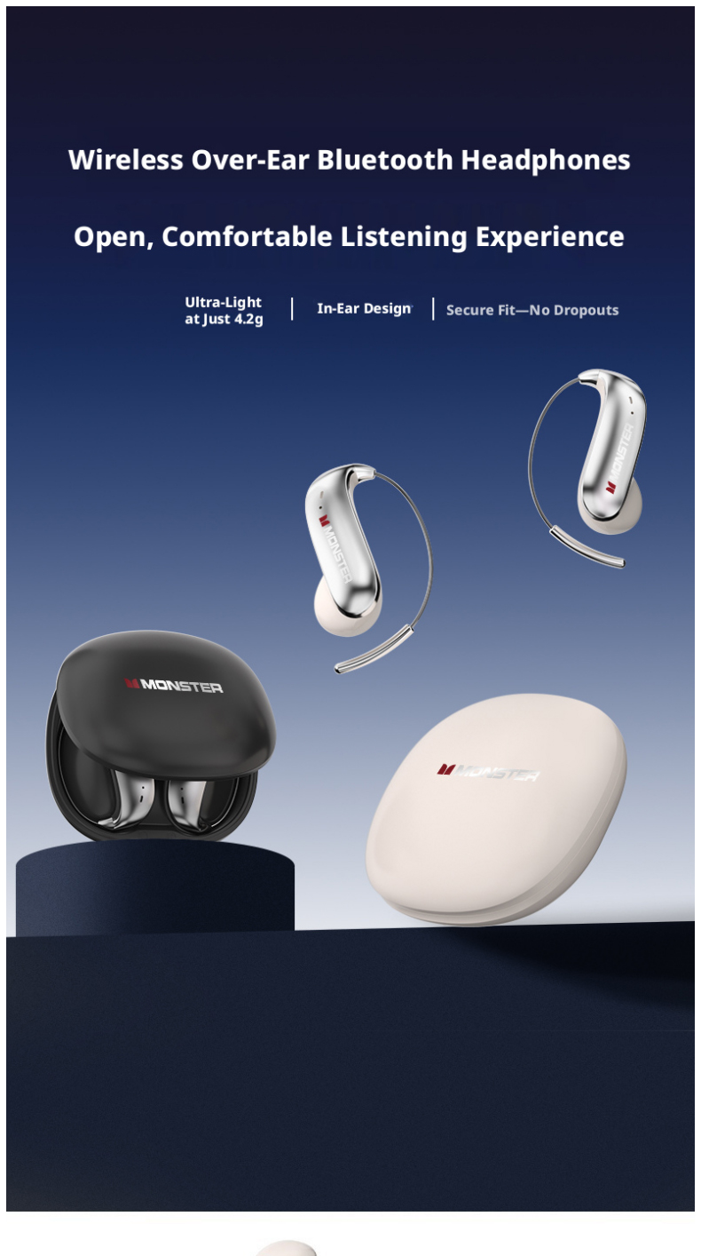 MONSTER C01 Open Ear Hook draa - Type C Wired Earphones With Mic recensie en prijs