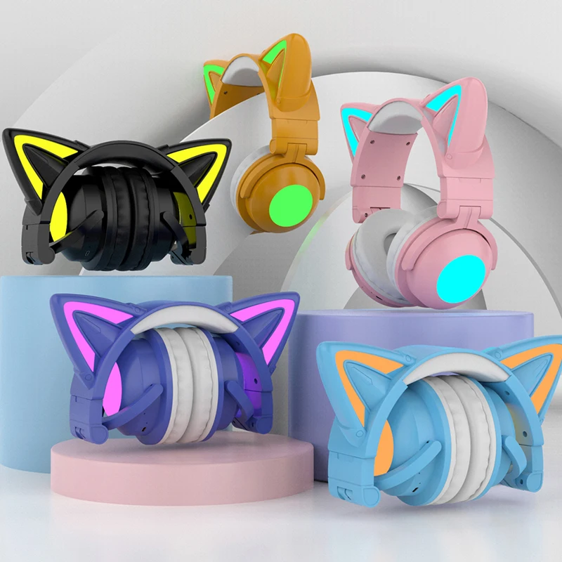 ZW068 Bluetooth-hoofdtelefoon  - Cat Ear Bluetooth Headset Led recensie en prijs