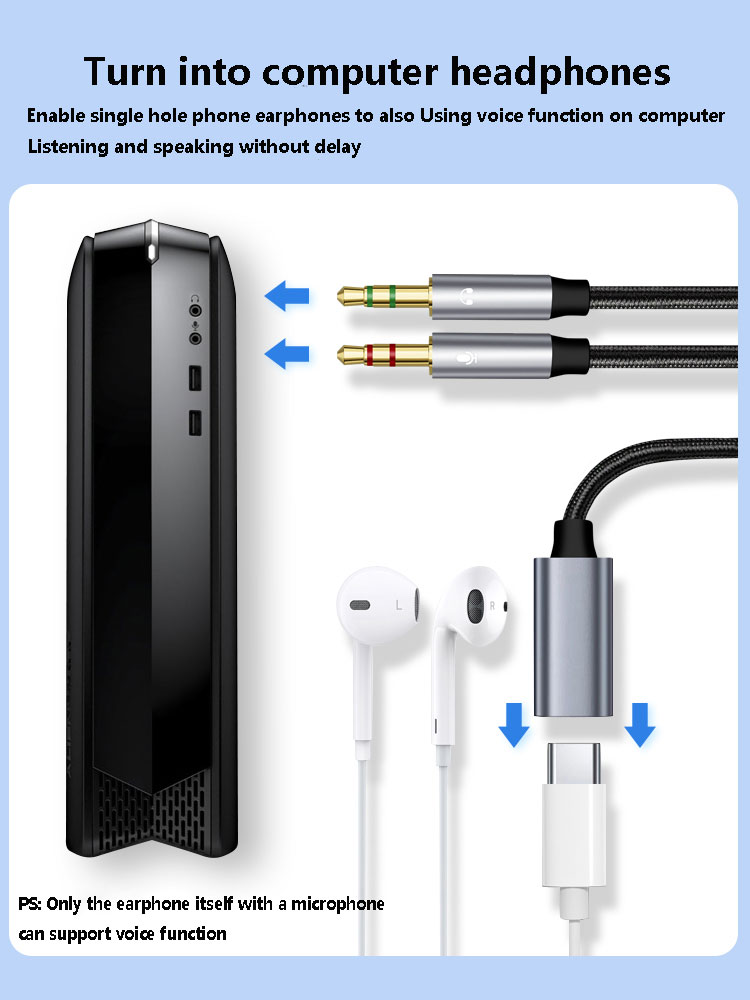 3,5 mm mannelijk naar Type-C A - Type C Wired Earphones With Mic recensie en prijs