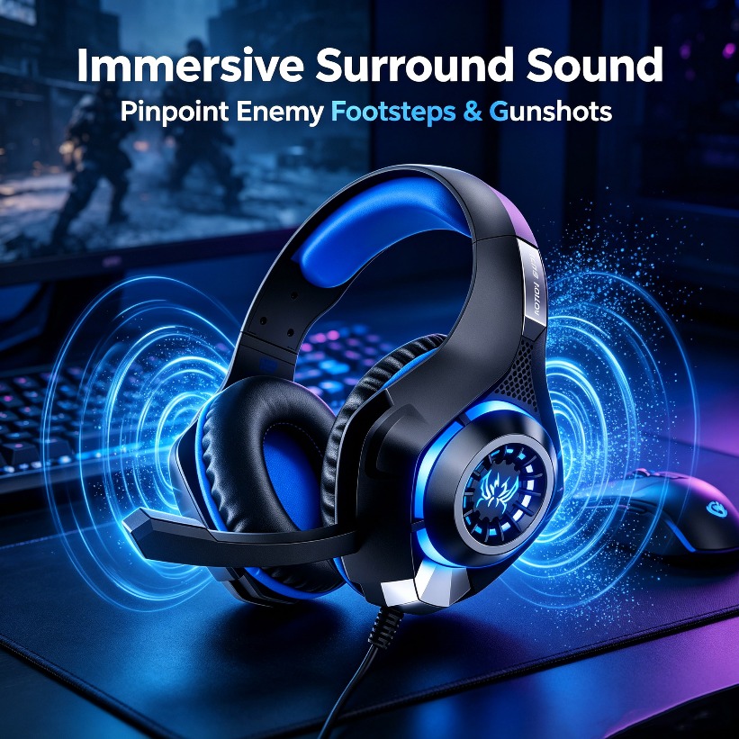 LED-gaminghoofdtelefoon met mi - Gaming Headset With Mic Rgb recensie en prijs