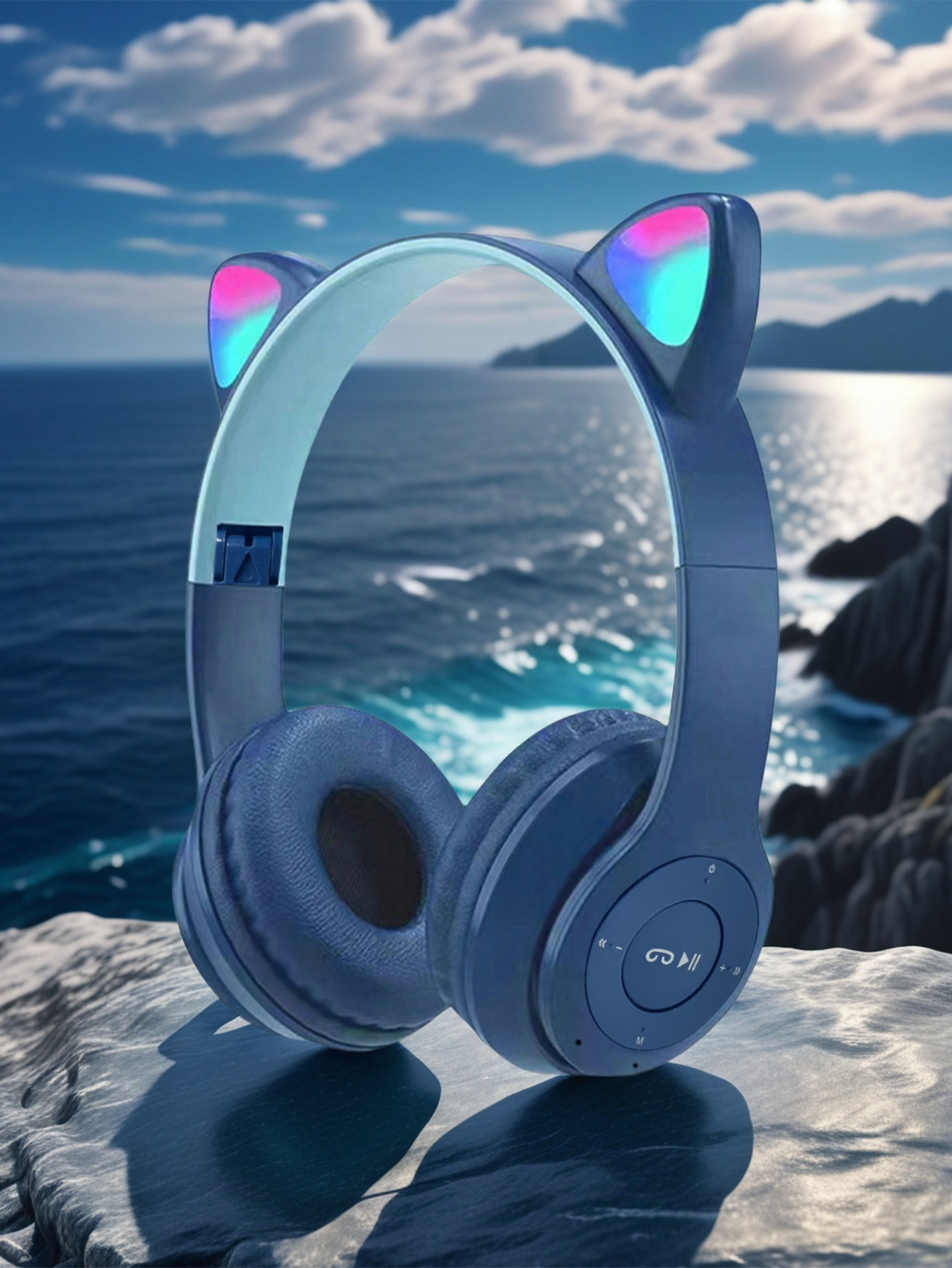 P47M koptelefoon met kattenoor - Cat Ear Bluetooth Headset Led recensie en prijs